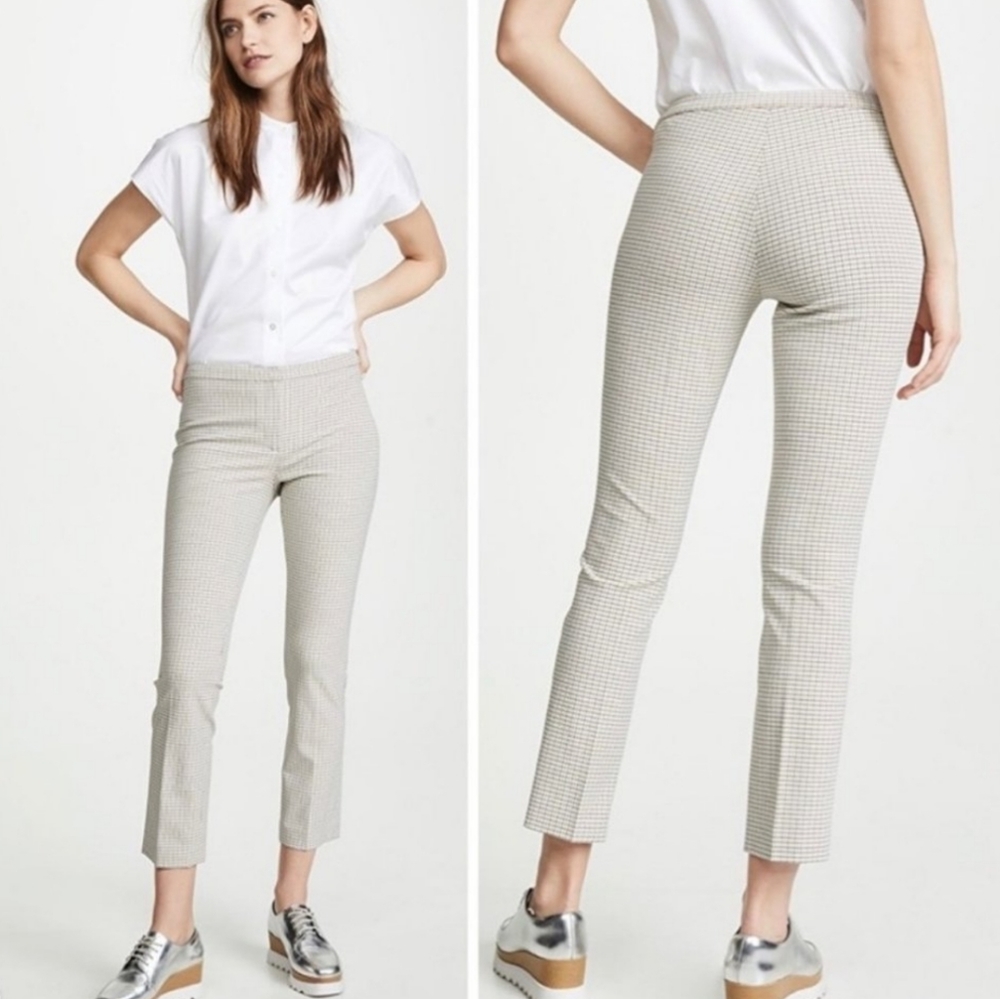 Theory Classic Plaid Skinny Fit Ankle Pant Sz6